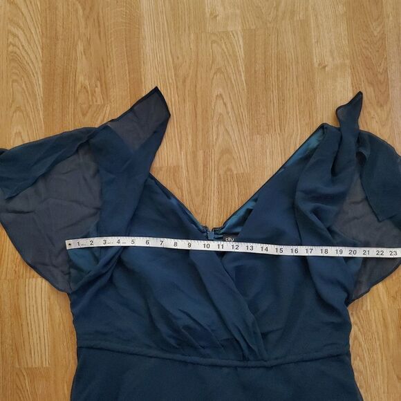 ✨ CITY CHIC ✨ Sweet Wishes Maxi Dress - [Size 16, Teal] - Picture 10 of 14